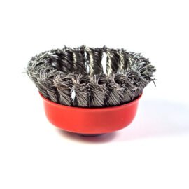 Twisted wire cup brush